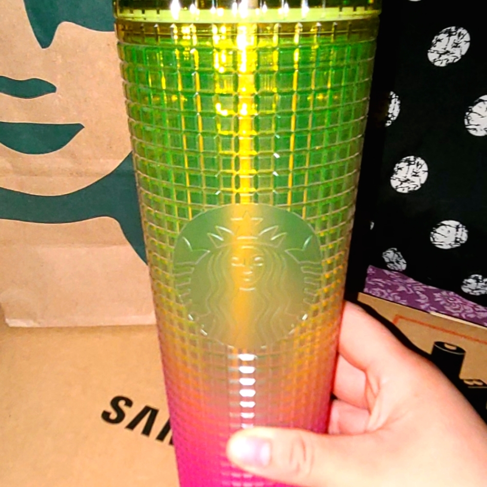Starbucks Lemon Prism Spray Pink Gradient Ombre Summer 2022